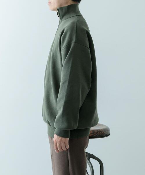 ITEMS URBANRESEARCH(アイテムズ アーバンリサーチ)の「『洗濯可/毛玉防止』高機能 ミラノリブハーフZIP ニットプルオーバー(ニット/セーター・メンズ・ベージュ/ブラック/カーキ・MEDIUM/LARGE)」の21枚目の写真