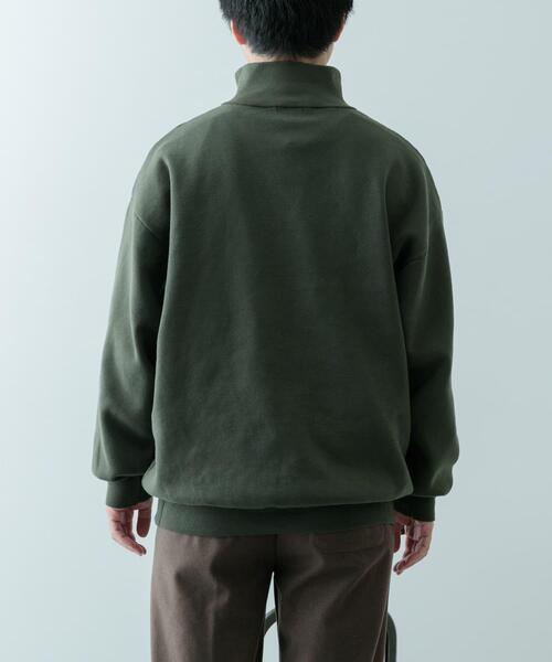 ITEMS URBANRESEARCH(アイテムズ アーバンリサーチ)の「『洗濯可/毛玉防止』高機能 ミラノリブハーフZIP ニットプルオーバー(ニット/セーター・メンズ・ベージュ/ブラック/カーキ・MEDIUM/LARGE)」の20枚目の写真