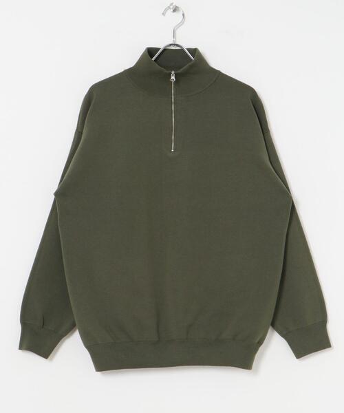 ITEMS URBANRESEARCH(アイテムズ アーバンリサーチ)の「『洗濯可/毛玉防止』高機能 ミラノリブハーフZIP ニットプルオーバー(ニット/セーター・メンズ・ベージュ/ブラック/カーキ・MEDIUM/LARGE)」の19枚目の写真