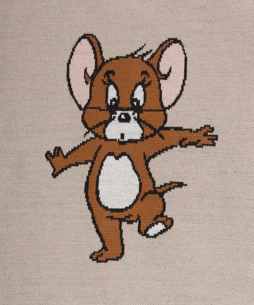 Tom&Jerry(トムアンドジェリー)の「WARNER TOM&FERRY(トムとジェリー)キャラクタージャガード編みニットセータープルオーバー レディース(ニット/セーター・レディース・ライトベージュ/ブルー/ベージュ/ピンク/グリーン/ワイン/ブラック/マスタード・M/L)」の22枚目の写真