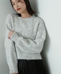 N.（N. Natural Beauty Basic） | ◆テープヤーンＭＩＸショートニット(ニット/セーター)