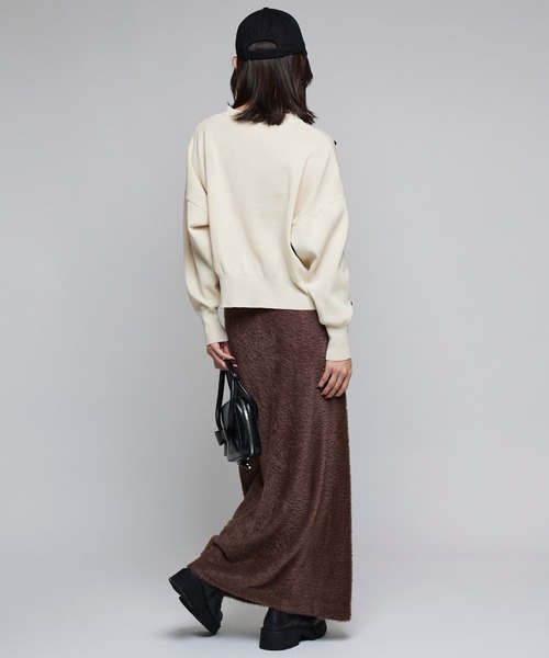 Narcissus（ナルシス）の「【Narcissus】リボンカーディガン（カーディガン/ボレロ・レディース・ベージュ/ブラック・FREE）」の19枚目の写真