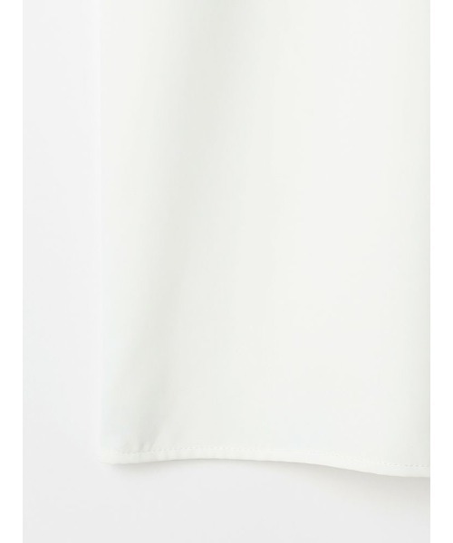 Perfect Suit FActory（パーフェクトスーツファクトリー）の「【UVカット/防しわ】パウダーストレッチ　7分袖配色ブラウス　ホワイト/グレー系/L.グレー/ベージュ（シャツ/ブラウス・レディース・グレー/オフホワイト/ベージュ/ライトグレー・M/L/S）」の20枚目の写真