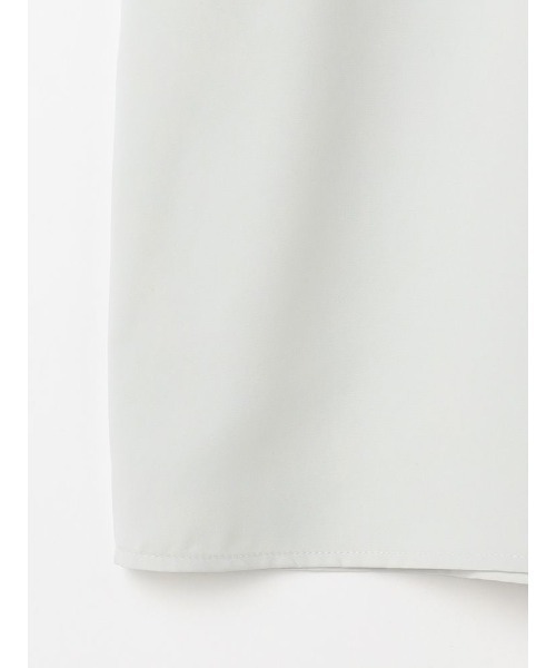 Perfect Suit FActory（パーフェクトスーツファクトリー）の「【UVカット/防しわ】パウダーストレッチ　7分袖配色ブラウス　ホワイト/グレー系/L.グレー/ベージュ（シャツ/ブラウス・レディース・グレー/オフホワイト/ベージュ/ライトグレー・M/L/S）」の10枚目の写真