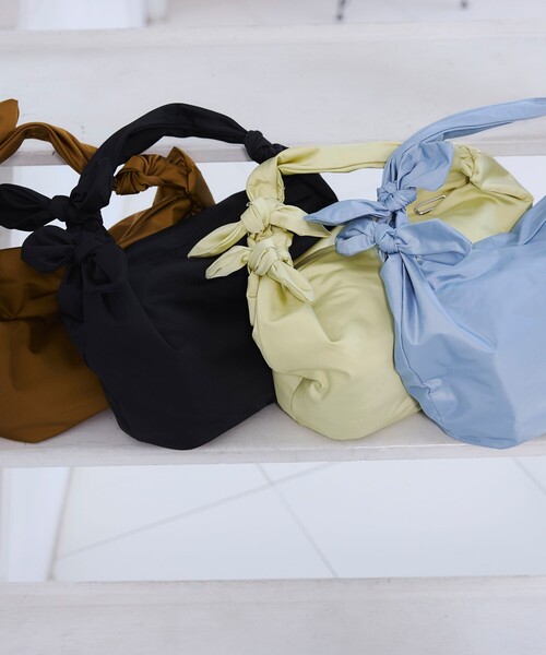 EMMEL REFINES（エメルリファインズ）の「＜EMMEL REFINES＞EM Wリボン ショルダーバッグ（ショルダーバッグ・レディース・ブラウン/ライトブルー/ブラック/ライム・FREE）」の5枚目の写真