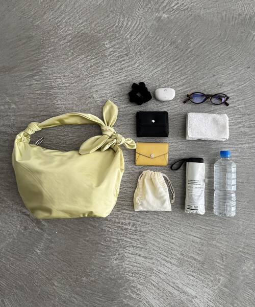 EMMEL REFINES（エメルリファインズ）の「＜EMMEL REFINES＞EM Wリボン ショルダーバッグ（ショルダーバッグ・レディース・ブラウン/ライトブルー/ブラック/ライム・FREE）」の8枚目の写真