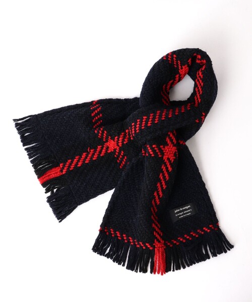 John branigan（ジョンブラニガン）の「【John Branigan/ジョン・ブラニガン】別注ニットクロスマフラー 24（マフラー・メンズ・グレー系その他/ブラウン系その他/ベージュ系その他/ブルー系その他/パープル系その他/レッド系その他/ホワイト系その他2/ホワイト系その他4/ブルー系その他3/ブルー系その他6・FREE）」の10枚目の写真