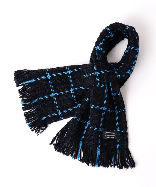 John branigan（ジョンブラニガン）の「【John Branigan/ジョン・ブラニガン】別注ニットクロスマフラー 24（マフラー・メンズ・グレー系その他/ブラウン系その他/ベージュ系その他/ブルー系その他/パープル系その他/レッド系その他/ホワイト系その他2/ホワイト系その他4/ブルー系その他3/ブルー系その他6・FREE）」の9枚目の写真