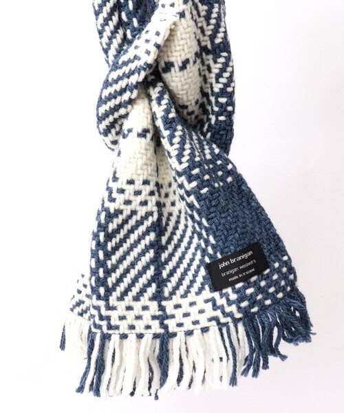 John branigan（ジョンブラニガン）の「【John Branigan/ジョン・ブラニガン】別注ニットクロスマフラー 24（マフラー・メンズ・グレー系その他/ブラウン系その他/ベージュ系その他/ブルー系その他/パープル系その他/レッド系その他/ホワイト系その他2/ホワイト系その他4/ブルー系その他3/ブルー系その他6・FREE）」の20枚目の写真
