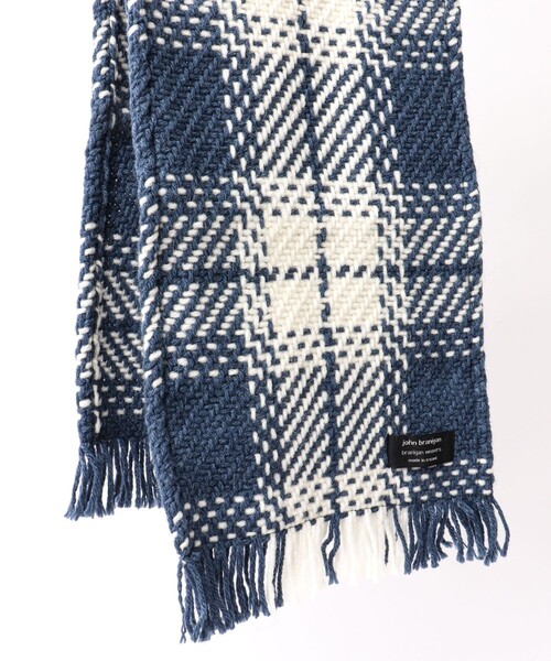 John branigan（ジョンブラニガン）の「【John Branigan/ジョン・ブラニガン】別注ニットクロスマフラー 24（マフラー・メンズ・グレー系その他/ブラウン系その他/ベージュ系その他/ブルー系その他/パープル系その他/レッド系その他/ホワイト系その他2/ホワイト系その他4/ブルー系その他3/ブルー系その他6・FREE）」の21枚目の写真