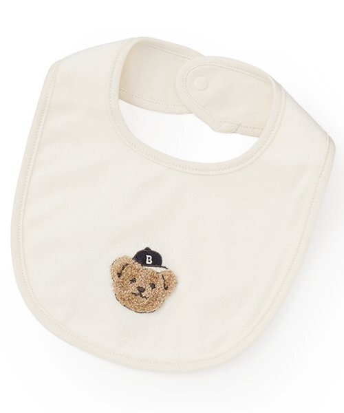 クマアップリケスタイ（スタイ/よだれかけ）｜petit main