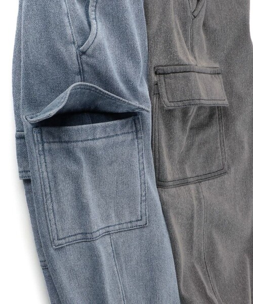 BRANSHES（ブランシェス）の「【あったか】裏起毛やわらかカーゴパンツ（カーゴパンツ・キッズ・ブルー/グレー・100/130/110/120/140/150/80/90）」の6枚目の写真