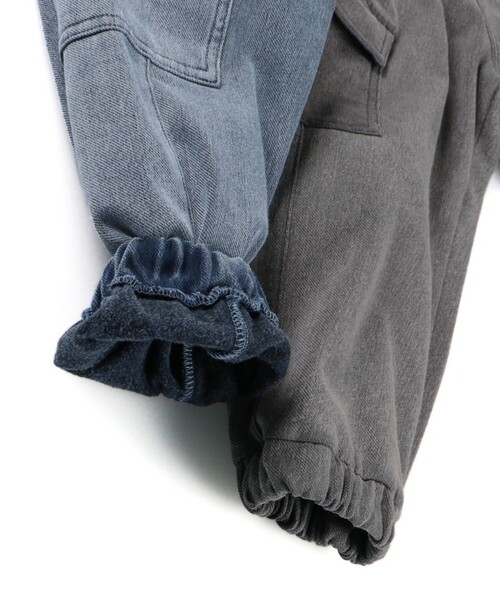 BRANSHES（ブランシェス）の「【あったか】裏起毛やわらかカーゴパンツ（カーゴパンツ・キッズ・ブルー/グレー・100/130/110/120/140/150/80/90）」の7枚目の写真
