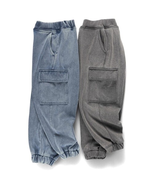BRANSHES（ブランシェス）の「【あったか】裏起毛やわらかカーゴパンツ（カーゴパンツ・キッズ・ブルー/グレー・100/130/110/120/140/150/80/90）」の11枚目の写真