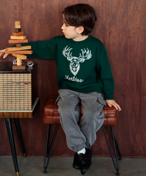 BRANSHES（ブランシェス）の「【あったか】裏起毛やわらかカーゴパンツ（カーゴパンツ・キッズ・ブルー/グレー・100/130/110/120/140/150/80/90）」の14枚目の写真