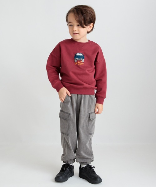 BRANSHES（ブランシェス）の「【あったか】裏起毛やわらかカーゴパンツ（カーゴパンツ・キッズ・ブルー/グレー・100/130/110/120/140/150/80/90）」の16枚目の写真