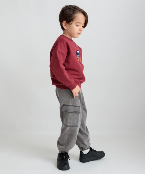 BRANSHES（ブランシェス）の「【あったか】裏起毛やわらかカーゴパンツ（カーゴパンツ・キッズ・ブルー/グレー・100/130/110/120/140/150/80/90）」の15枚目の写真