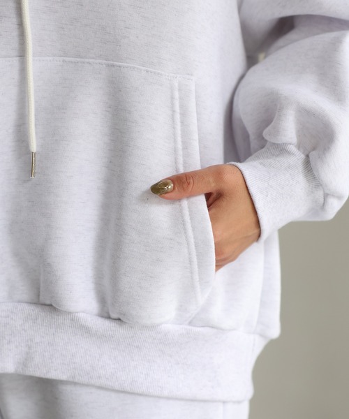 裏起毛パーカー/カレッジロゴスウェット セットアップ（セットアップ