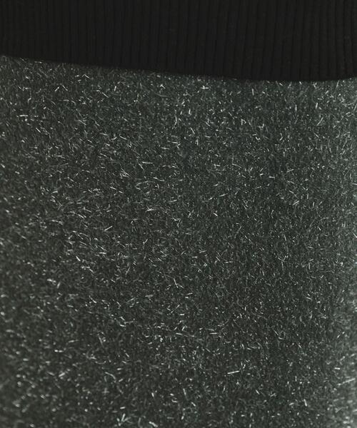 ITEMS URBANRESEARCH（アイテムズ アーバンリサーチ）の「ラメシャギーニットスカート（スカート・レディース・グレー/ブラック・FREE）」の5枚目の写真