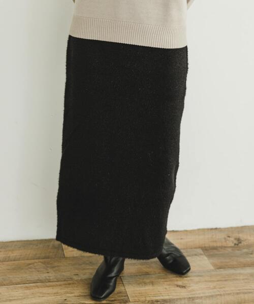 ITEMS URBANRESEARCH（アイテムズ アーバンリサーチ）の「ラメシャギーニットスカート（スカート・レディース・グレー/ブラック・FREE）」の13枚目の写真