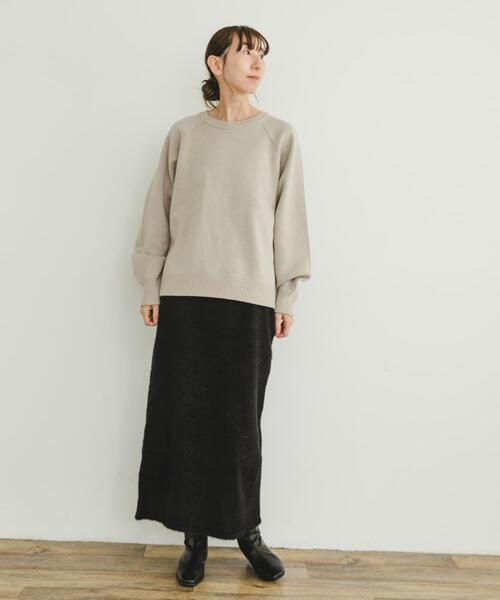 ITEMS URBANRESEARCH（アイテムズ アーバンリサーチ）の「ラメシャギーニットスカート（スカート・レディース・グレー/ブラック・FREE）」の17枚目の写真