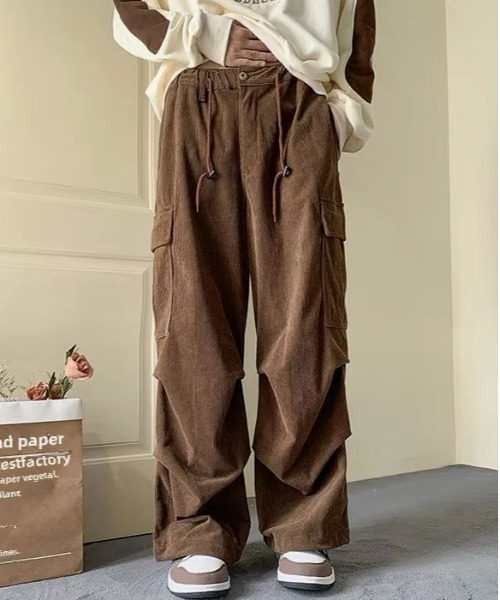 STYLE NUMBER(スタイルナンバー)の「【 STYLE NUMBER / スタイルナンバー 】 コーデュロイ カーゴパンツ(カーゴパンツ・メンズ・ブラウン/ブラック/カーキ・FREE)」の3枚目の写真