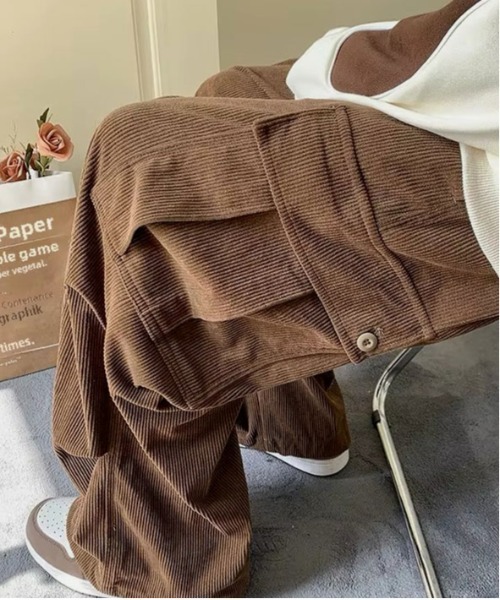 STYLE NUMBER(スタイルナンバー)の「【 STYLE NUMBER / スタイルナンバー 】 コーデュロイ カーゴパンツ(カーゴパンツ・メンズ・ブラウン/ブラック/カーキ・FREE)」の5枚目の写真