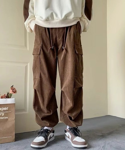 STYLE NUMBER(スタイルナンバー)の「【 STYLE NUMBER / スタイルナンバー 】 コーデュロイ カーゴパンツ(カーゴパンツ・メンズ・ブラウン/ブラック/カーキ・FREE)」の6枚目の写真