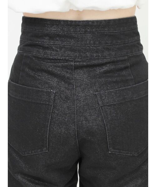 RESEXXY（リゼクシー）の「3連ボタンハイウエストデニムパンツ（デニムパンツ・レディース・インディゴブルー/ブラック・MEDIUM/SMALL）」の13枚目の写真