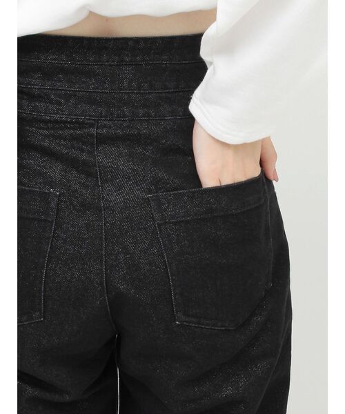 RESEXXY（リゼクシー）の「3連ボタンハイウエストデニムパンツ（デニムパンツ・レディース・インディゴブルー/ブラック・MEDIUM/SMALL）」の14枚目の写真