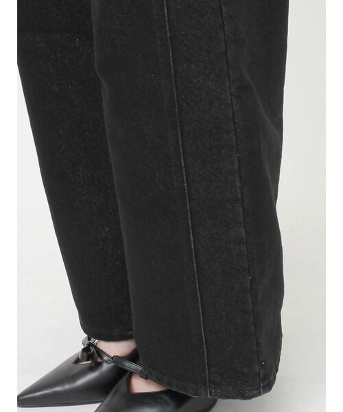 RESEXXY（リゼクシー）の「3連ボタンハイウエストデニムパンツ（デニムパンツ・レディース・インディゴブルー/ブラック・MEDIUM/SMALL）」の16枚目の写真