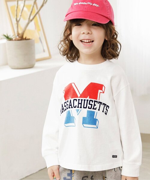 セール】【ジュニア対応】カラバリグラフィックロンT（Tシャツ