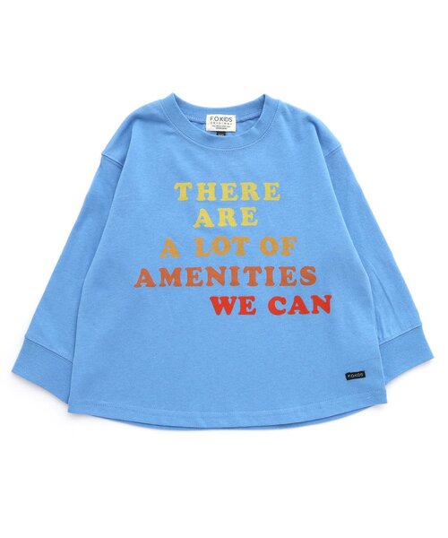 F.O.KIDS(エフオーキッズ)の「【ジュニア対応】カラバリグラフィックロンT(Tシャツ/カットソー・キッズ・ブルー/チャコール/グリーン/グレー/オフホワイト/ピンク・80/90/100/110/120/130/140/150)」の5枚目の写真