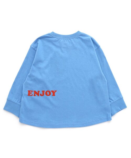F.O.KIDS(エフオーキッズ)の「【ジュニア対応】カラバリグラフィックロンT(Tシャツ/カットソー・キッズ・ブルー/チャコール/グリーン/グレー/オフホワイト/ピンク・80/90/100/110/120/130/140/150)」の14枚目の写真