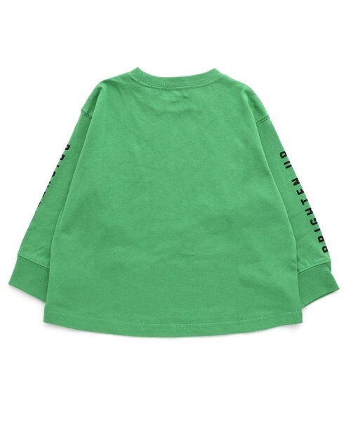 F.O.KIDS(エフオーキッズ)の「【ジュニア対応】カラバリグラフィックロンT(Tシャツ/カットソー・キッズ・ブルー/チャコール/グリーン/グレー/オフホワイト/ピンク・80/90/100/110/120/130/140/150)」の7枚目の写真