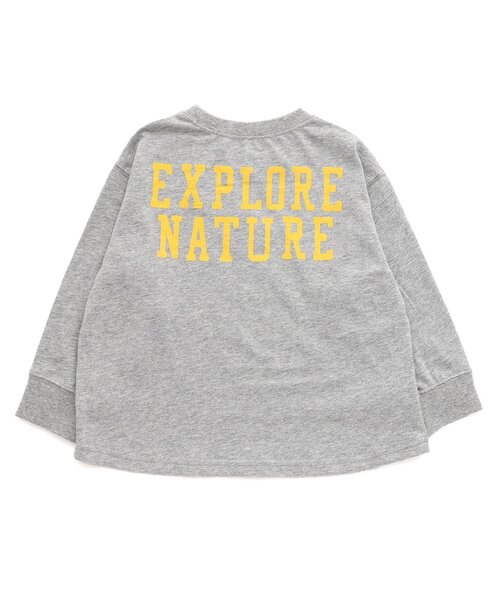 F.O.KIDS(エフオーキッズ)の「【ジュニア対応】カラバリグラフィックロンT(Tシャツ/カットソー・キッズ・ブルー/チャコール/グリーン/グレー/オフホワイト/ピンク・80/90/100/110/120/130/140/150)」の8枚目の写真