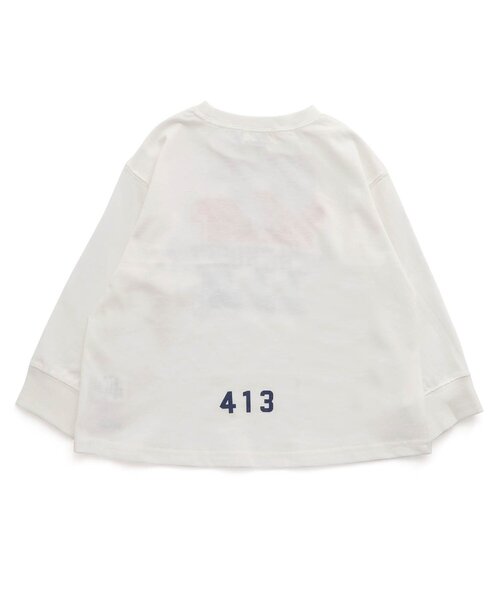 F.O.KIDS(エフオーキッズ)の「【ジュニア対応】カラバリグラフィックロンT(Tシャツ/カットソー・キッズ・ブルー/チャコール/グリーン/グレー/オフホワイト/ピンク・80/90/100/110/120/130/140/150)」の9枚目の写真