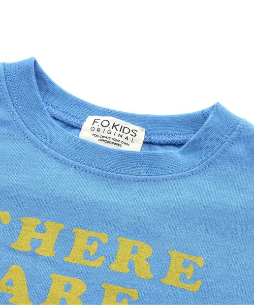 F.O.KIDS(エフオーキッズ)の「【ジュニア対応】カラバリグラフィックロンT(Tシャツ/カットソー・キッズ・ブルー/チャコール/グリーン/グレー/オフホワイト/ピンク・80/90/100/110/120/130/140/150)」の11枚目の写真