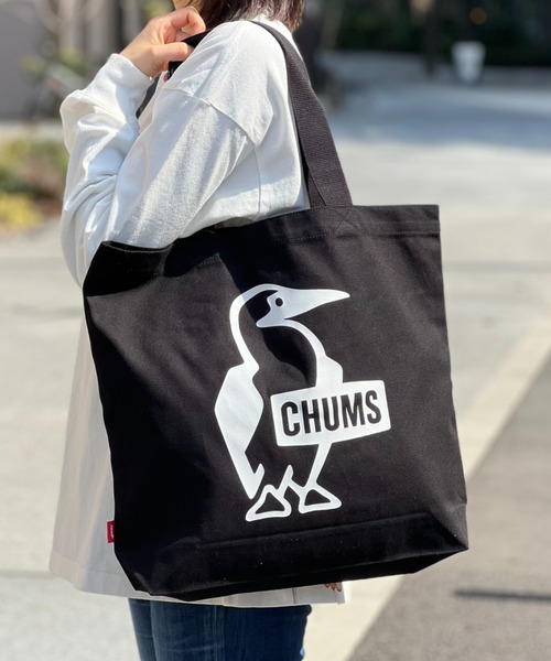 CHUMS（チャムス）の「【CHUMS】Booby Canvas Tote（トートバッグ・メンズ・ホワイト×ブラック/レッド/ブラック×ホワイト/その他1・FREE）」の3枚目の写真