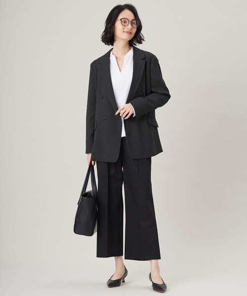 自由区(ジユウク)の「コットンサテンクロップド丈ワイドストレート パンツ(その他パンツ・レディース・ベージュ系/パイングリーン系/ブラック系/ネイビー系/ブラウン/ターコイズブルー・38/40/36/42)」の15枚目の写真