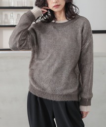 n'OrLABEL | 『配色レイヤードモヘヤタッチニット』(ニット/セーター)