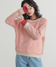 n'OrLABEL | 『配色レイヤードモヘヤタッチニット』(ニット/セーター)