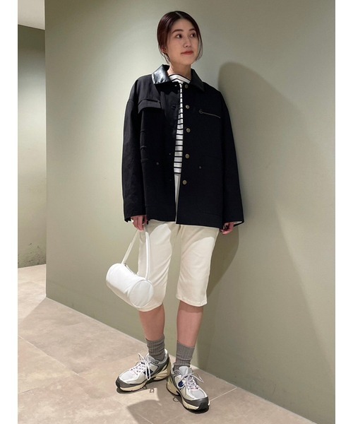 emmi(エミ)の「ストレッチカプリパンツ(その他パンツ・レディース・ブラック/オフホワイト・1/0)」の17枚目の写真