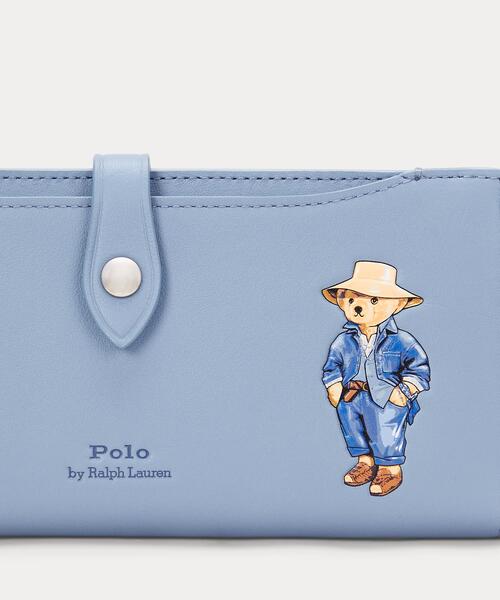 【POLO RALPH LAUREN】Polo ベア レザー スナップ ウォレット Polo ベア レザー スナップ ウォレット（財布）｜POLO RALPH