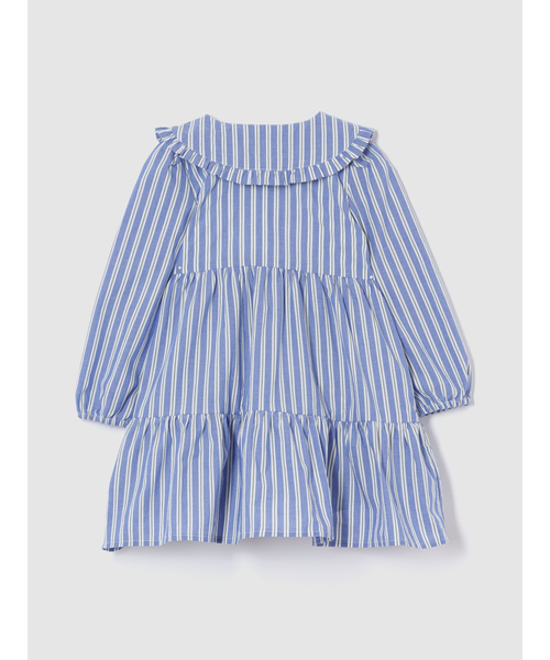 GAP（ギャップ）の「ティアード シャツワンピース（ワンピース・キッズ・ブルー・100cm/80ｃｍ/95cm/105cm/70cm/90cm/110cm）」の2枚目の写真