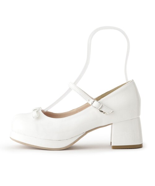 cs T&P（シーエスティーアンドピー）の「リボン付きラウンドストラップパンプス（パンプス・レディース・ブラック系1/アイボリー系1/ワイン系3/ダークブラウン系1・LL/L/M/S）」の13枚目の写真