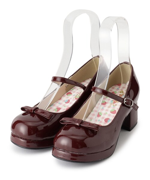 cs T&P（シーエスティーアンドピー）の「リボン付きラウンドストラップパンプス（パンプス・レディース・ブラック系1/アイボリー系1/ワイン系3/ダークブラウン系1・LL/L/M/S）」の8枚目の写真