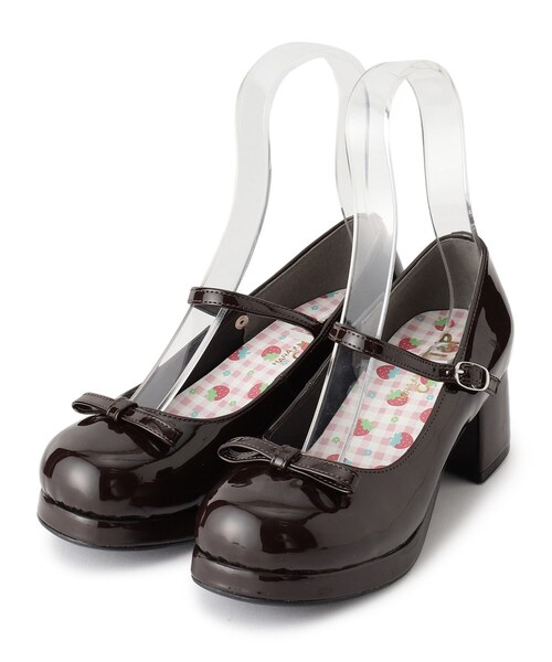 cs T&P（シーエスティーアンドピー）の「リボン付きラウンドストラップパンプス（パンプス・レディース・ブラック系1/アイボリー系1/ワイン系3/ダークブラウン系1・LL/L/M/S）」の6枚目の写真