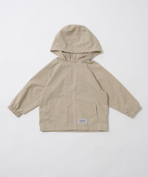 b・ROOM（ビールーム）の「【撥水加工】収納袋付きマウンテンパーカ（マウンテンパーカー・キッズ・ブルー系その他2/ラベンダー/レモンイエロー/ライトピンク/ライトカーキ/パープル/レッド/シルバーグレー/ベージュ/ブラック・110cm/140cm/130cm/120cm/100cm）」の12枚目の写真