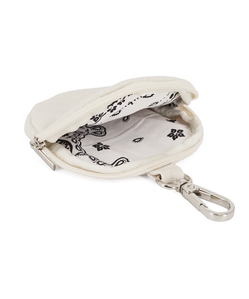 GYDA（ジェイダ）の「GYDA(ジェイダ) A4対応 ミニポーチ付きフリンジハンドルトートバッグ GY-B311（トートバッグ・レディース・アイボリー/ライトブルー/ブラック・FREE）」の10枚目の写真